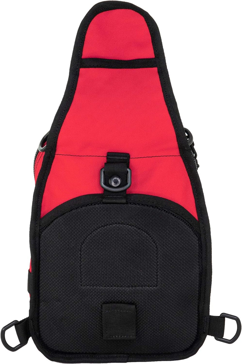 LINE2design First Aid Sling Backpack - Tactical EMS & Outdoor Rescue Bag - Red