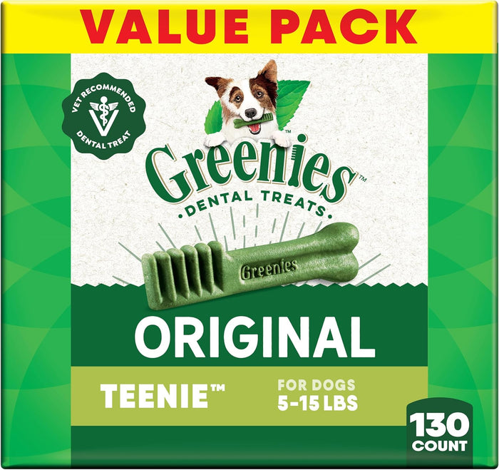 Greenies Veterinarian-Recommended Natural Dental Dog Treats Regular Size, Original Flavor, 12 oz. Pack, 43 Count