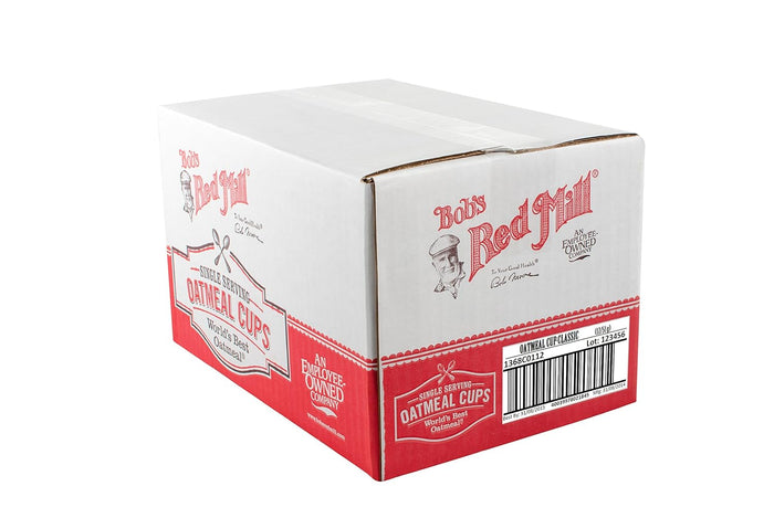 Bob's Red Mill GF Oatmeal Cup, Classic, 1.81 Ounce Cup (Pack of 12) - Non-GMO, Vegan, Whole Grain, Kosher