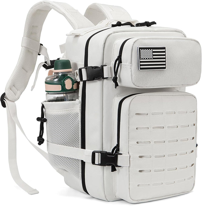 QT&QY 25L/45L Military Tactical Backpack For Men Molle Daypack 3 Day Bug Out Bag Hiking Rucksack With Bottle Holder