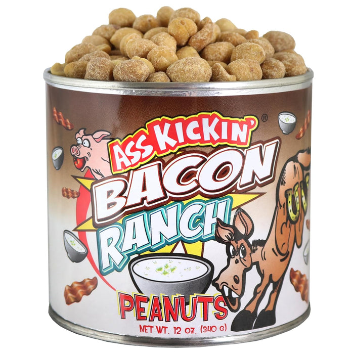 ASS KICKIN’ Spicy Peanuts - Hot Peanuts Spicy - 12oz - Nuts Flavoured with Pickle - Ultimate Gourmet Gift - Try if you dare!