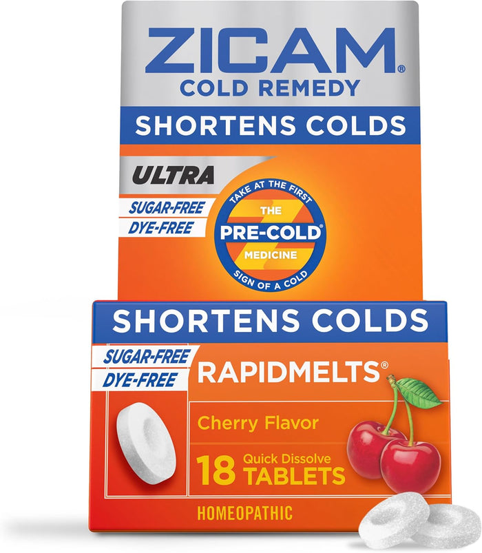 Zicam Cold Remedy Zinc Rapidmelts, Citrus Flavor, 25 Count (Pack of 1)