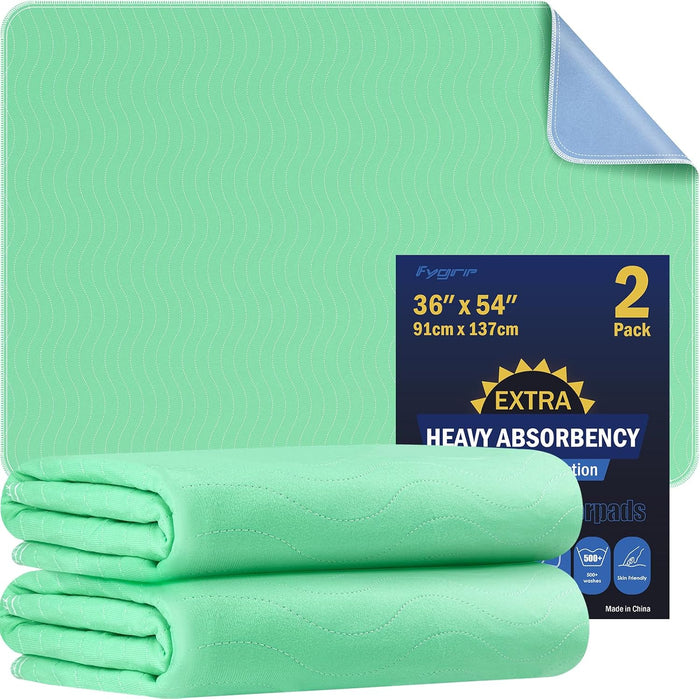 6 Pack 36” x 36” Extra Heavy Absorbency Washable Underpads, Waterproof Quick Drying Nursing Pads Incontinence Bed Pads, Reusable Washable Pee Pads for Dogs, Diaper Changing & Adults