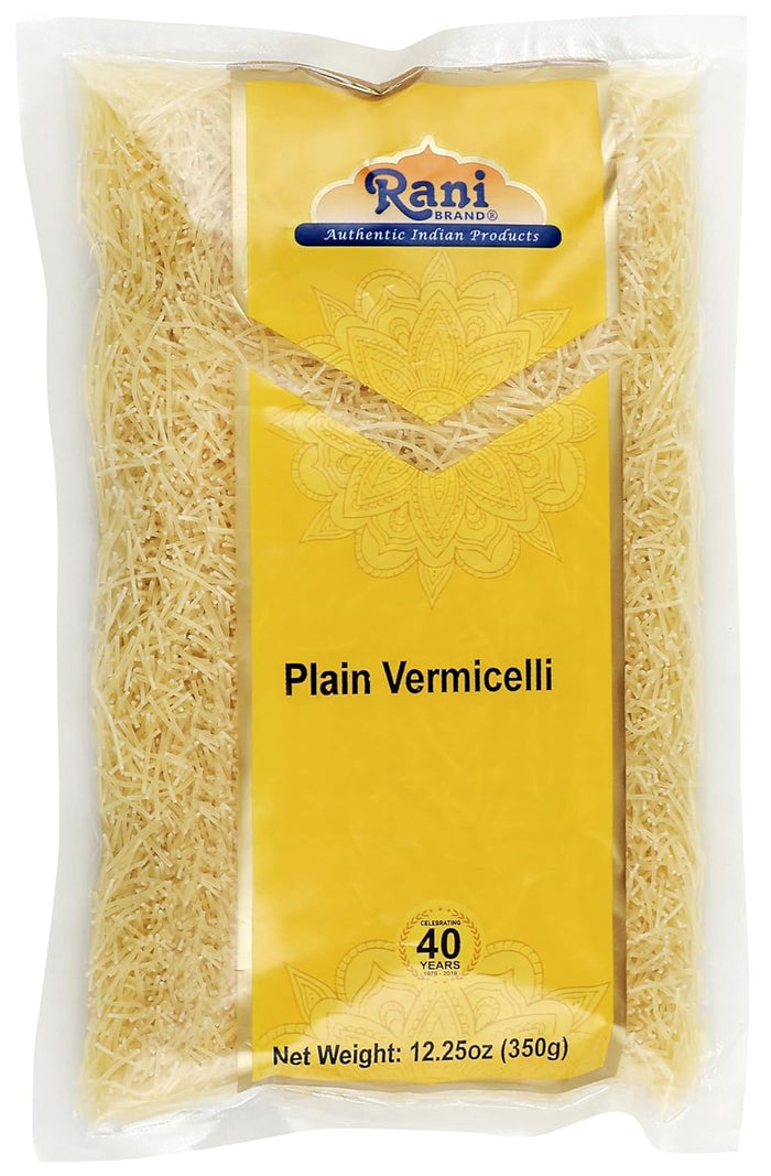 Rani Roasted Vermicelli (Roasted Wheat Noodles) 12.25oz (350g) ~ All Natural | Vegan | NON-GMO | Indian Origin