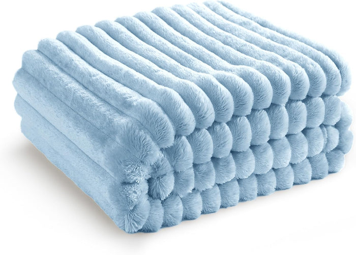 Bedsure GentleSoft King Size Blanket for Bed - Cozy Soft Blankets for Women, Cute Large Bedding Fleece Throws for Girls, Off White, 108x90 Inches