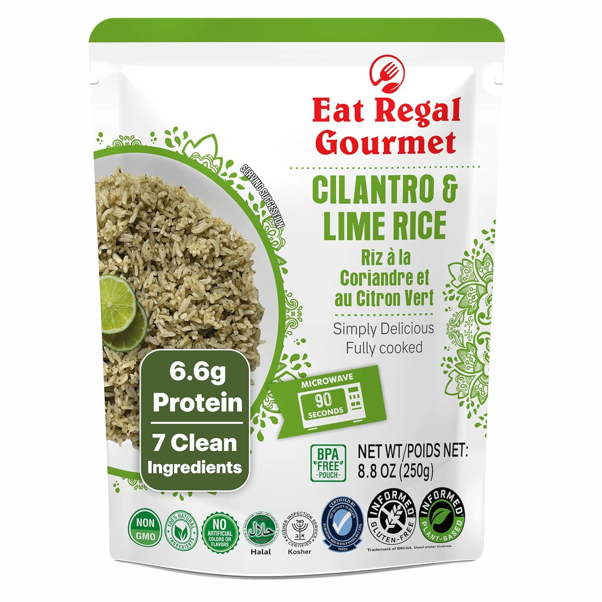 Eat Regal Tikka Masala Pack of 6, 8.8 Ounce, Ready to Eat in 90 Sec | 100% Natural Ingredients | precooked rice | Ready Rice | Microwavable | Side Dish