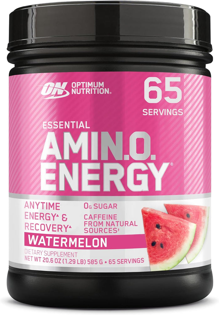 Optimum Nutrition Amino Energy - Pre Workout with Green Tea, BCAA, Amino Acids, Keto Friendly, Green Coffee Extract, Energy Powder - Concord Grape, 65 Servings (Packaging May Vary)