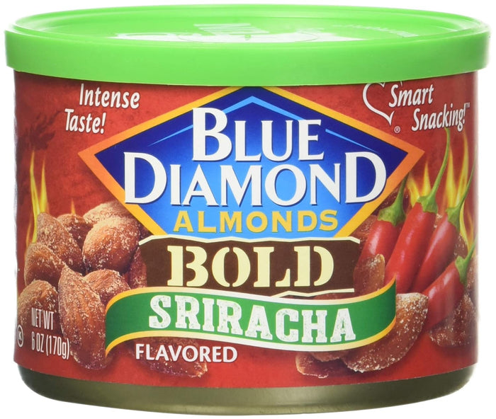 Blue Diamond Almonds, Snack Nut Flavored Honey Butter perfect for on-the-go and snacking, 6 Ounce Can