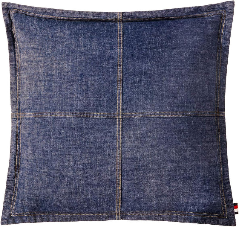 ELEGANT LIFE HOME Denim Dark Blue Duvet Cover 100% Cotton Washed Soft Bedding with Button Closure Corner Ties (1pc, Queen Size 90'' x 96'')