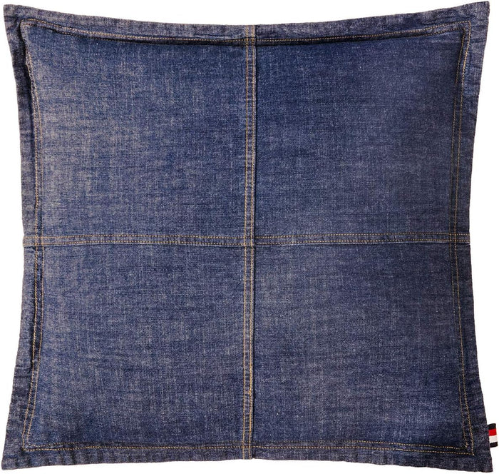 ELEGANT LIFE HOME Denim Dark Blue Duvet Cover 100% Cotton Washed Soft Bedding with Button Closure Corner Ties (1pc, Queen Size 90'' x 96'')