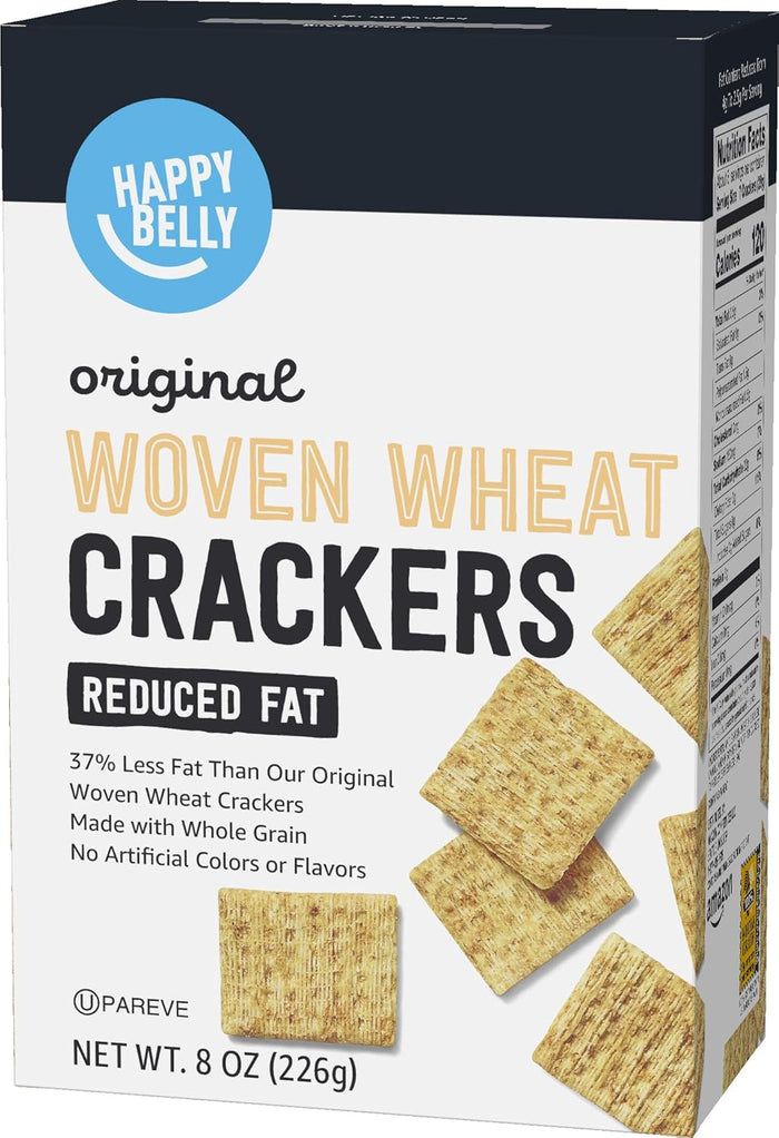 Amazon Brand – Happy Belly White Cheddar Cheese Cracker, 12.4 ounce (Pack of 1)