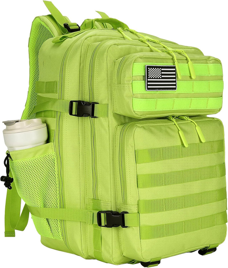 25L Tactical Backpack Small Military Tactical Backpack Molle Bag Heavy Duty Assault Pack for Work Gym Outdoors (Leopard)