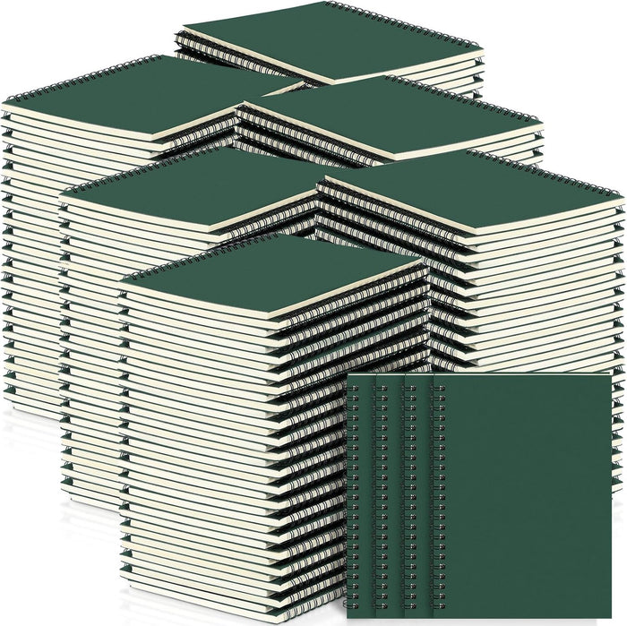 Yahenda Spiral Notebook Bulk A5 Journal Lined 8.3'' x 5.5'' Writing Composition Paper Small Notepad Subject Notebook for Students Office Business Back to School Supplies(Black,200 Pcs)