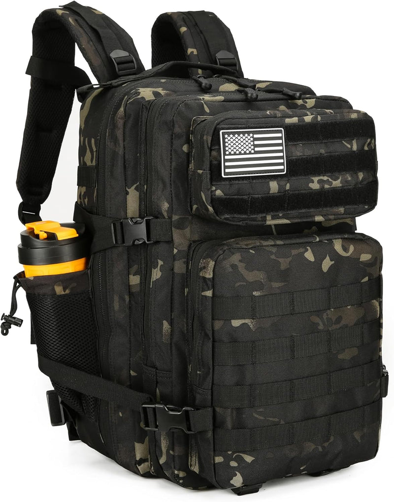 Military 45L Tactical Assault Backpack 3 day assault pack with Molle Waterproof backpack Rucksack for Tactical Backpacks