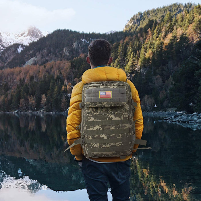 Zavothy 45L Military Tactical Backpack for Men and Women Army 3 Day Assault Pack Bag Large Rucksack with Molle System