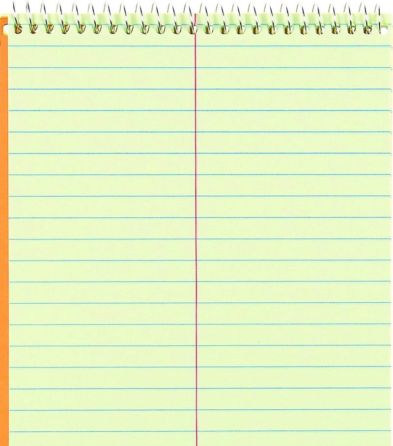 National Steno Notebook, Gregg-Ruled, Green Eye-Ease Paper, Brown Cover, 6" x 9", 60 Sheets (36646)
