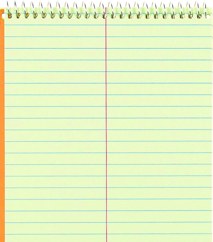 National Steno Notebook, Gregg-Ruled, Green Eye-Ease Paper, Brown Cover, 6" x 9", 60 Sheets (36646)