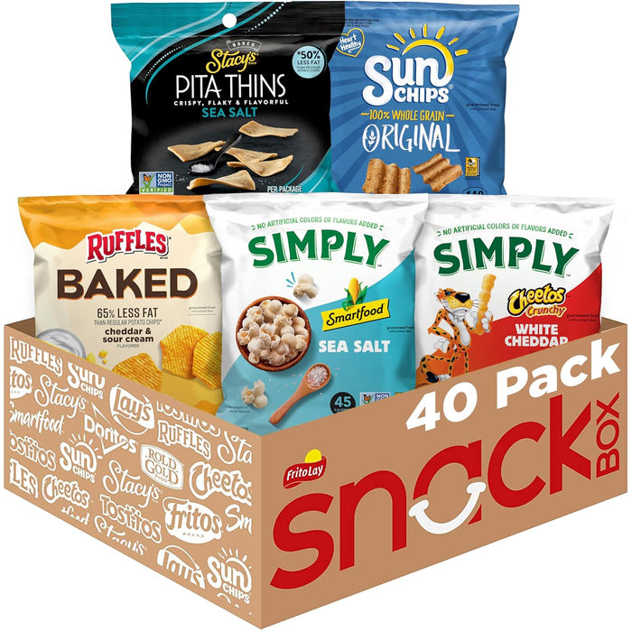 Frito-Lay Baked & Popped Mix Variety Pack, (Pack of 40)
