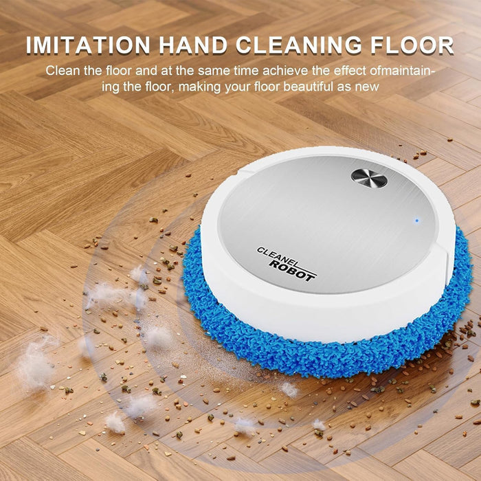 Robot Mop,Robot Vacuum Cleaner, Intelligent Wet Dry Robot, Rechargeable, Ultra-Thin and Silent, Wireless Auto Sweeping & Mopping,Suitable for Floors and Tiles