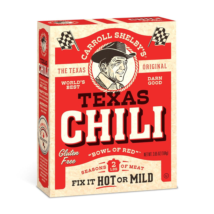 Carroll Shelby's Original Texas Brand Chili Kit 3.65oz Box (Pack of 2)