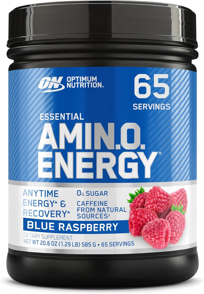 Optimum Nutrition Amino Energy - Pre Workout with Green Tea, BCAA, Amino Acids, Keto Friendly, Green Coffee Extract, Energy Powder - Concord Grape, 65 Servings (Packaging May Vary)