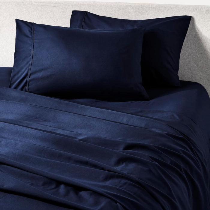 PeachSkinSheets Almond Ivory Sheet Set - 1500tc Level of Softness - Extra Soft Cooling Sheets for Hot Sleepers and Night Sweats - Twin Size