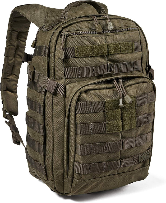 5.11 Tactical Backpack – Rush 12 2.0 – Military Molle Pack, CCW with Multiple Compartments, 24 Liter, Small, Style 56561, Kangaroo