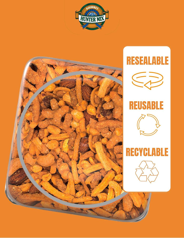 Southern Style Nuts Cheesy Cheddar Hunter Bulk Trail Mix, 20 oz (Pack of 1), Roasted Peanuts, Sesame Sticks, Corn Sticks, Almonds & Cashews, Mixed Nuts, Snacks for Adults & Kids