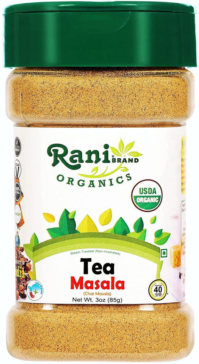 Rani Tea (Chai) Masala Indian Spice Blend 3.5oz (100g) ~ All Natural | Vegan | Gluten Friendly | Salt & Sugar Free | NON-GMO | No Colors | Indian Origin