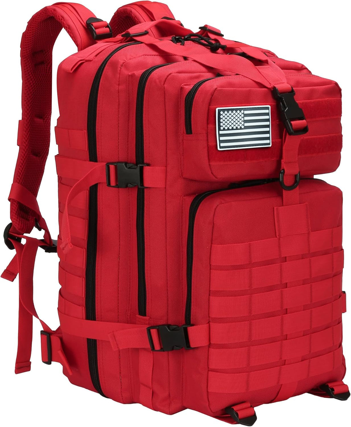 45L Military Tactical Backpack for Men & Women Bug Out Bag Assault pack Molle Daypack Hiking Trekking Rucksack(45L purple)