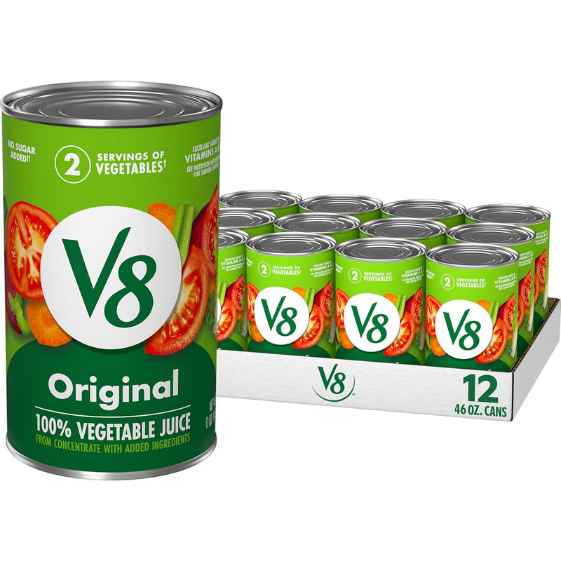 V8 Original 100% Vegetable Juice, 11.5 fl oz Can (24 Pack)