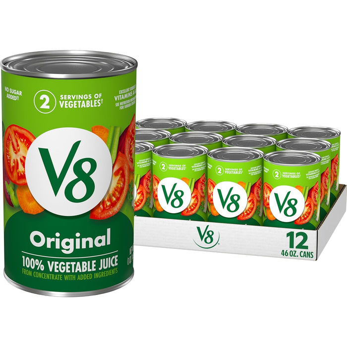 V8 Original 100% Vegetable Juice, 11.5 fl oz Can (24 Pack)