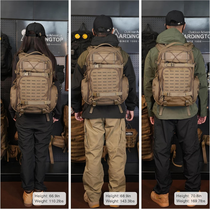 Mardingtop 35L Molle Tactical Military Backpack for Men，Cordura Backpack for Hiking,Camping,Survival