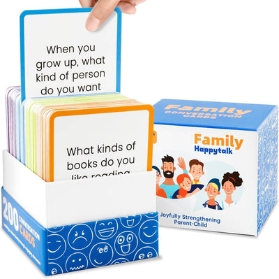 XLART Family Game Night Card: 200 Questions for Ages 12-16 - Conversation Cards - Great for Camping and Family Bonding