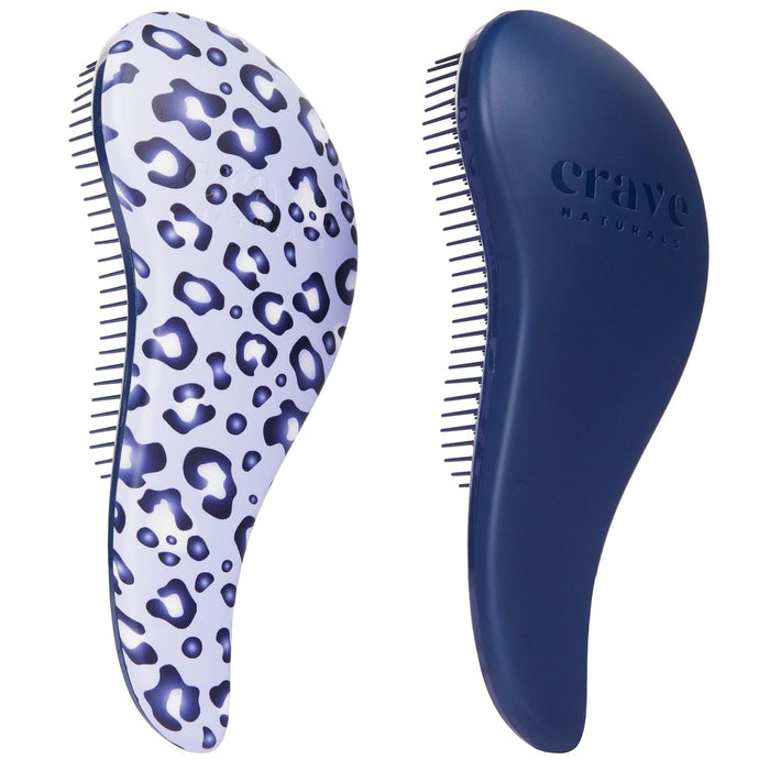 Crave Naturals Glide Thru Hair Brush - Detangler Brush for Curly, Straight, Wet or Dry Hair - Gentle Detangling Brushes for Adults, Kids, Toddlers - Hair Accessories for Women, 7.5x3 - Pink