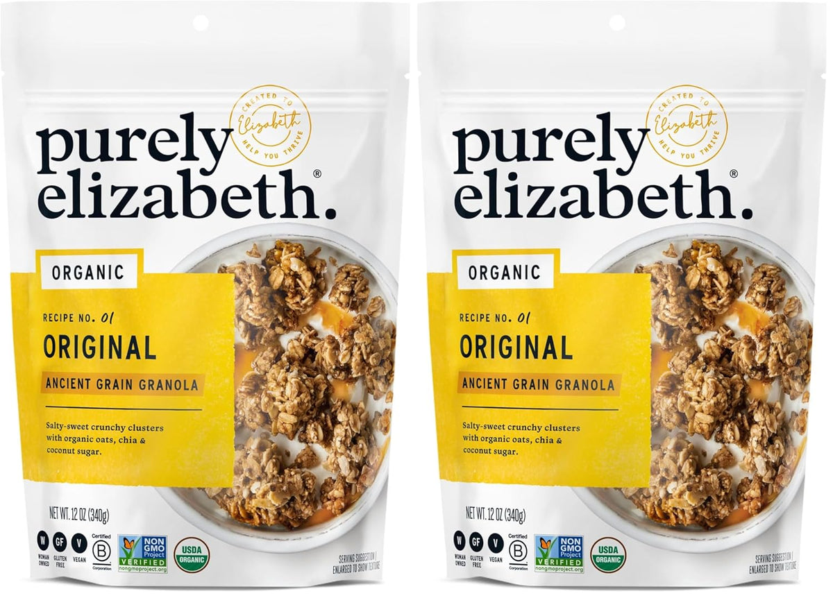 Purely Elizabeth, Organic Original, Ancient Grain Granola, Gluten-Free, Non-GMO (12oz Bag)