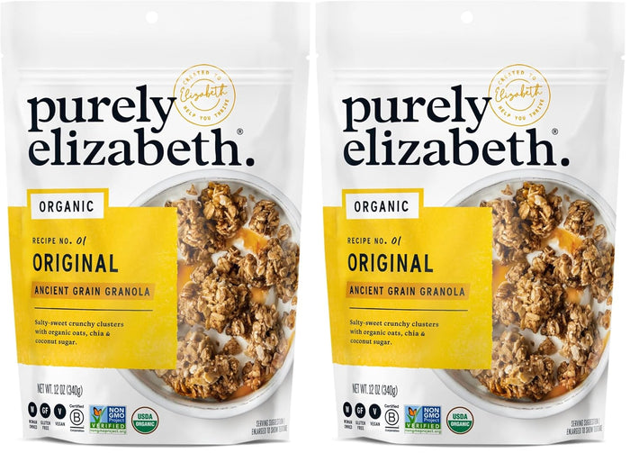 Purely Elizabeth, Organic Original, Ancient Grain Granola, Gluten-Free, Non-GMO (12oz Bag)