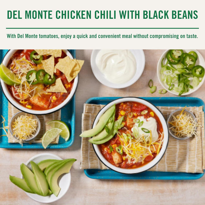 Del Monte Canned Zesty Chili Style Diced Tomatoes, 14.5 oz Can