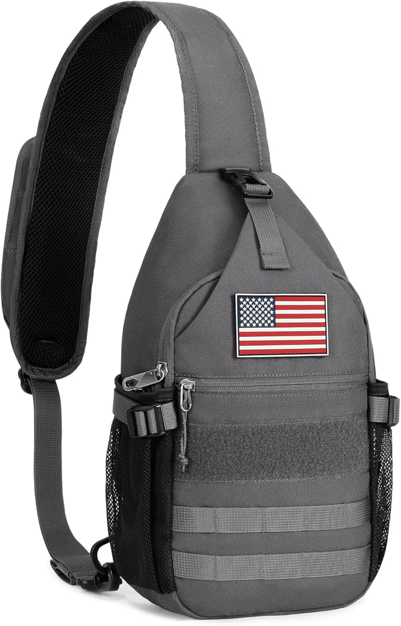 HALOVIE Crossbody Sling Bag Anti Theft Crossbody Backpack RFID Sling Backpack Lightweight Travel Hiking Chest Bag