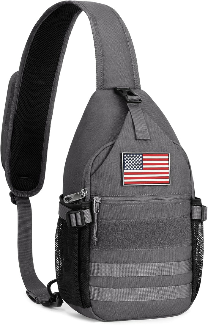 HALOVIE Crossbody Sling Bag Anti Theft Crossbody Backpack RFID Sling Backpack Lightweight Travel Hiking Chest Bag