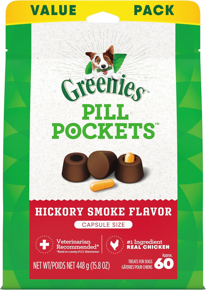 Greenies Pill Pockets for Dogs Large Size, Soft Dog Treats, Cheese Flavor, 7.9 oz. Pouch (30 Treats)