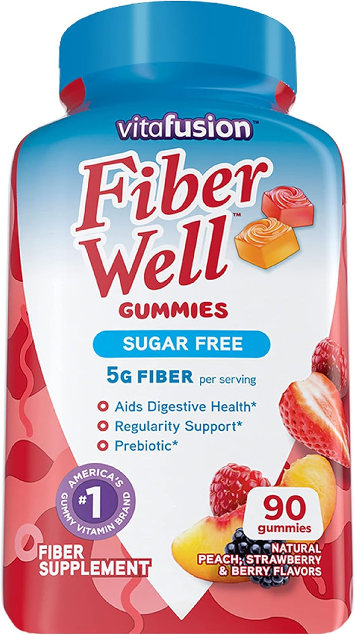 Vitafusion Fiber Well Gummy Vitamins, 90 Count (Packaging May Vary)