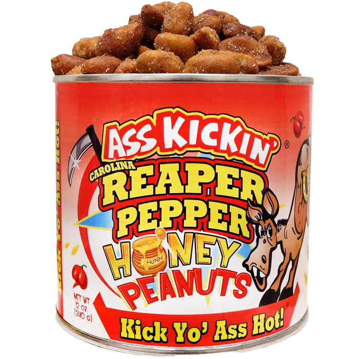 ASS KICKIN’ Spicy Peanuts - Hot Peanuts Spicy - 12oz - Nuts Flavoured with Pickle - Ultimate Gourmet Gift - Try if you dare!