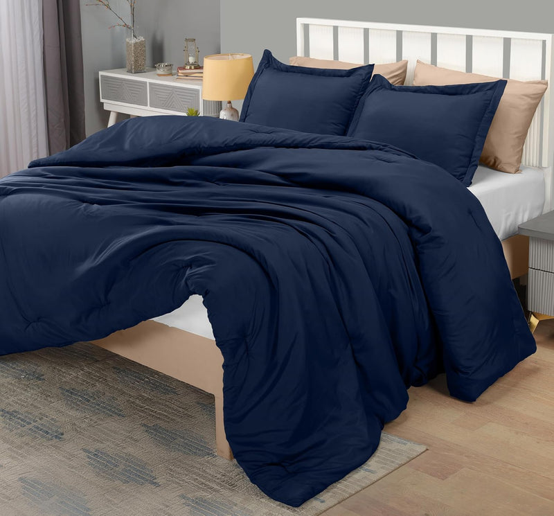 Utopia Bedding Queen Comforter Set Grey, Comforters Queen Size 3 Pieces Bedding Comforters Sets, Down Alternative Soft Bed Set, 1 Comforter (88 x 88 inches) 2 Pillow Shams (20 x 26 inches)