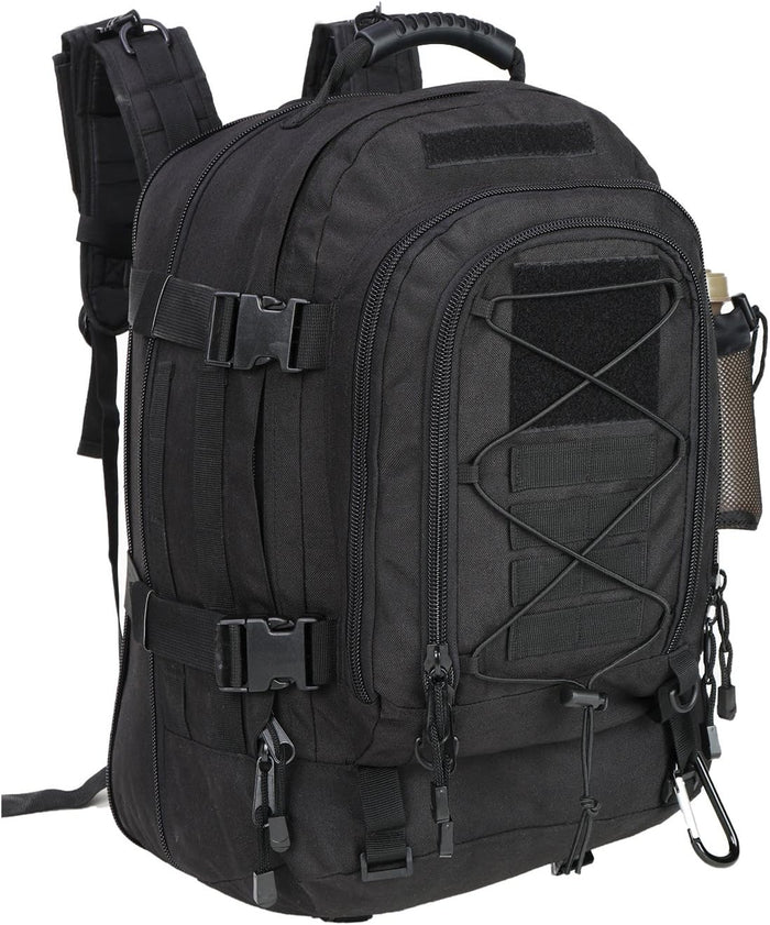 Large Tactical Backpack for Men Military Backpack with DIY System for Travel, Work,Camping,Hunting,Hiking,Sports (GRAY)