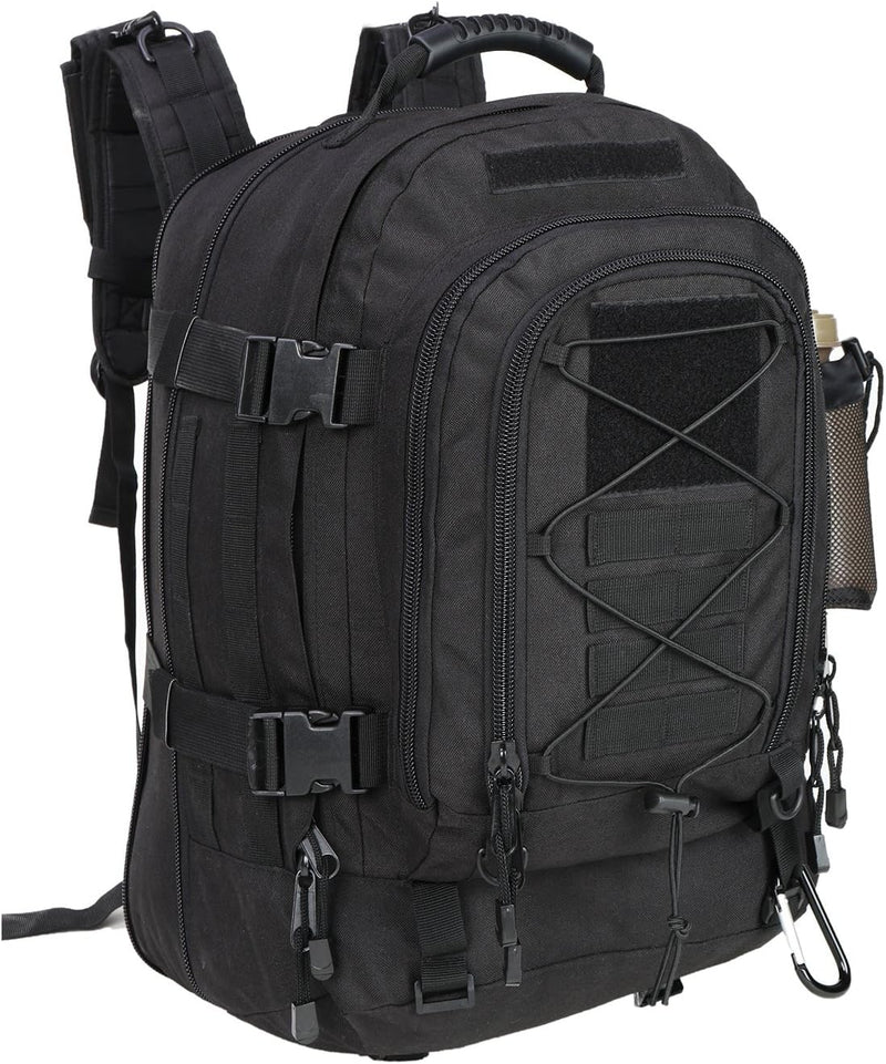 Large Tactical Backpack for Men Military Backpack with DIY System for Travel, Work,Camping,Hunting,Hiking,Sports (GRAY)