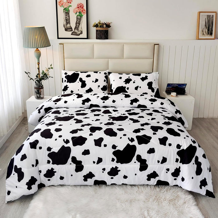 SDY 3PCS Cheetah Comforter Set Queen,Soft Leopard Print Bedding for Kids, Toddler, Girls, Boys