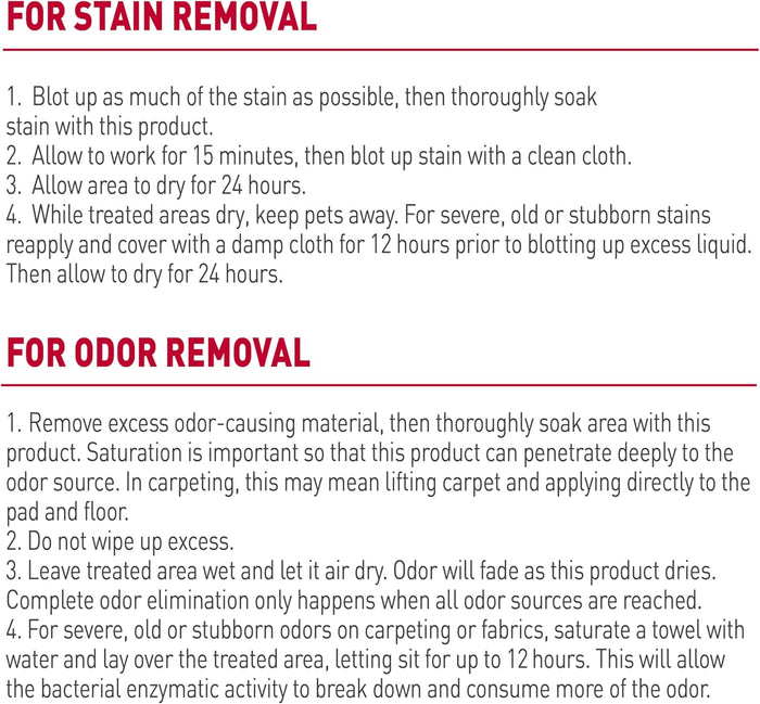 Nature’s Miracle Stain and Odor Remover Dog, 32 Ounces, Everyday Mess Enzymatic Odor Control Formula