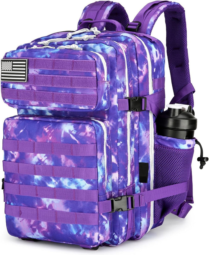 25L Tactical Backpack for Men Women Military Backpack Army Assault Pack Molle Backpack Small Bug Out Bag Travel Rucksack Daypack (Pink Leopard)