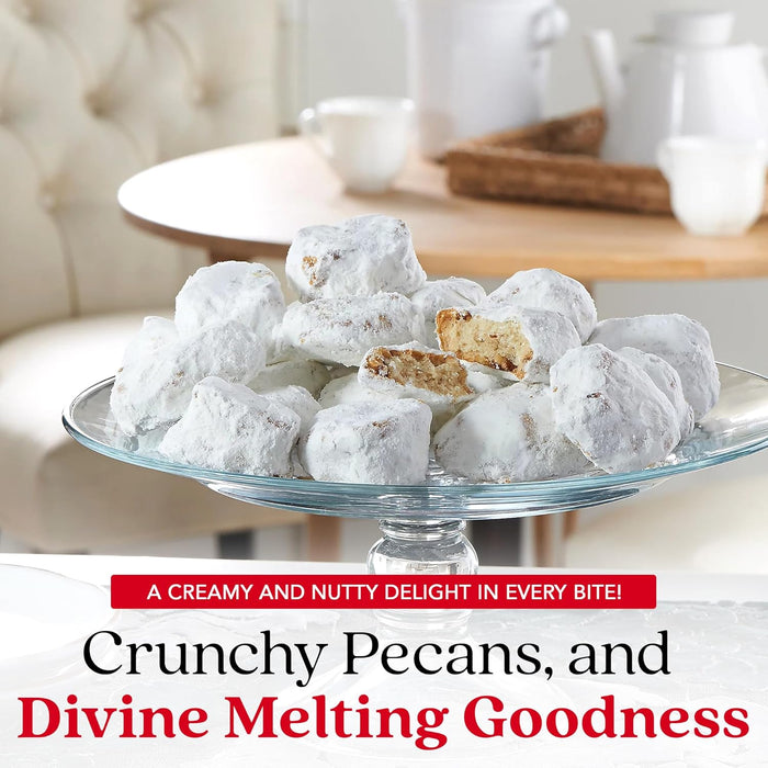 David’s Cookies Butter Pecan Meltaways 32oz – Soft, Buttery Gourmet Cookies with Pecans in Gift Tin – Melt-in-Your-Mouth Cookie Treats for Holidays, Sharing, Parties and Everyday Enjoyment